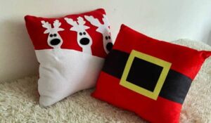 COMO HACER COJINES NAVIDEÑOS